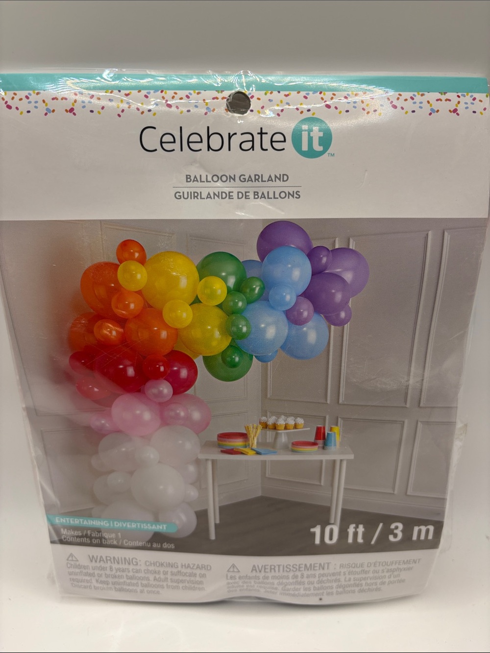 Celebrate It Rainbow Balloon Garland - Multicolor